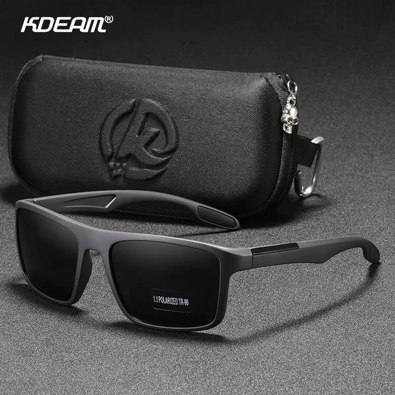 Rectangular Ultra Light TR90 Sunglasses Men Polarized TAC 1.1Mm Thickness Lens Driving Sun Glasses Women Sports Cat.3