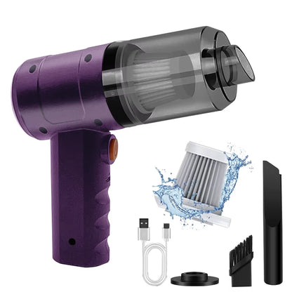 15000PA Compressed Air Dust Collector Handheld Vacuum Cordless High Power, Car Vacuum Cleaner Hairdryer Mini Portable