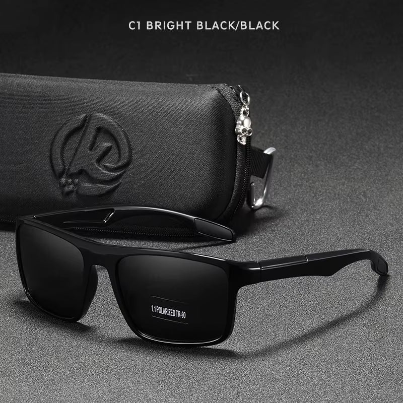 Rectangular Ultra Light TR90 Sunglasses Men Polarized TAC 1.1Mm Thickness Lens Driving Sun Glasses Women Sports Cat.3