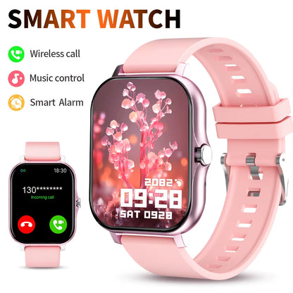 2025 New Smart Watch Bluetooth Call Message Reminder Man Woman Gift Full Touch Screen Sports Fitness Smart Watch