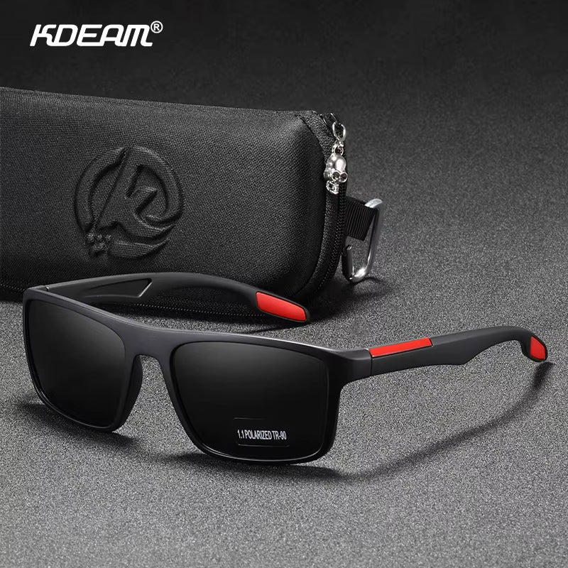 Rectangular Ultra Light TR90 Sunglasses Men Polarized TAC 1.1Mm Thickness Lens Driving Sun Glasses Women Sports Cat.3