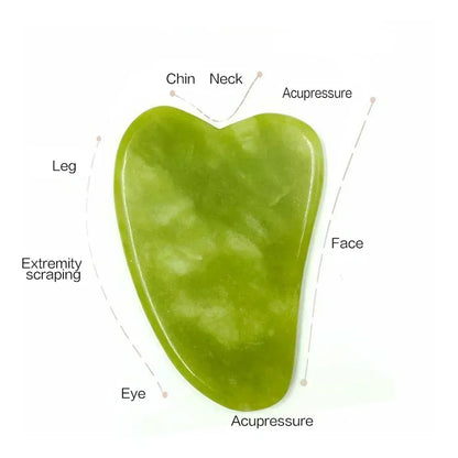 Natural Jade Face Massager Gua Sha Stone Face Guasha Masaje Facial Board Acupoint Eye Care SPA Massager Tool Massage Visage