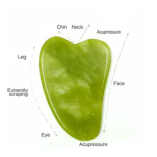 Natural Jade Face Massager Gua Sha Stone Face Guasha Masaje Facial Board Acupoint Eye Care SPA Massager Tool Massage Visage