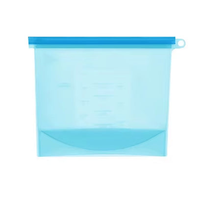 Silicone Bags Reusable Silicone Food Bag Airtight Seal Food Preservation Bag Food Grade for Vegetable, Liquid, Snack, Meat