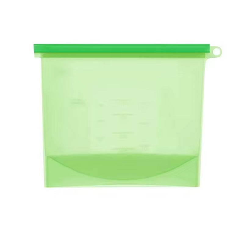Silicone Bags Reusable Silicone Food Bag Airtight Seal Food Preservation Bag Food Grade for Vegetable, Liquid, Snack, Meat