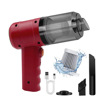 15000PA Compressed Air Dust Collector Handheld Vacuum Cordless High Power, Car Vacuum Cleaner Hairdryer Mini Portable