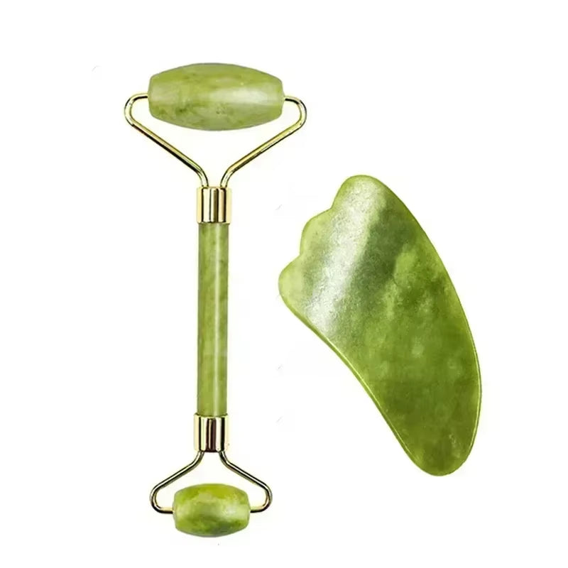 Natural Jade Face Massager Gua Sha Stone Face Guasha Masaje Facial Board Acupoint Eye Care SPA Massager Tool Massage Visage