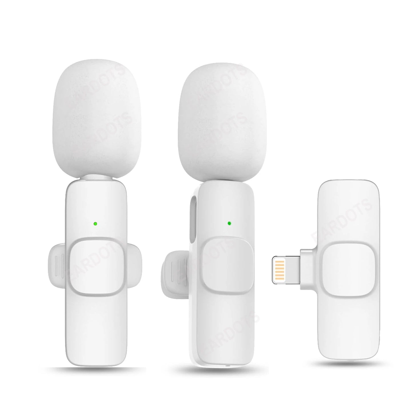 K60 New Wireless Lavalier Microphone Portable Audio Video Recording Mini Mic for Iphone Android Live Broadcast Gaming Phone Mic