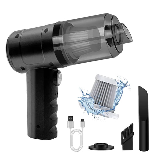 15000PA Compressed Air Dust Collector Handheld Vacuum Cordless High Power, Car Vacuum Cleaner Hairdryer Mini Portable